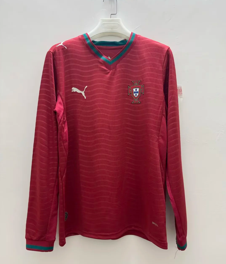 2026 Portugal Home long sleeve fan version S-4XL
