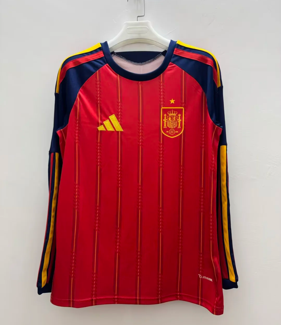 2026 Spain Home long sleeve fan version S-4XL