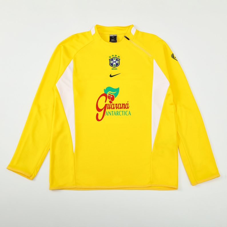 2002 Brazil yellow training long sleeve Jersey S-XXL 