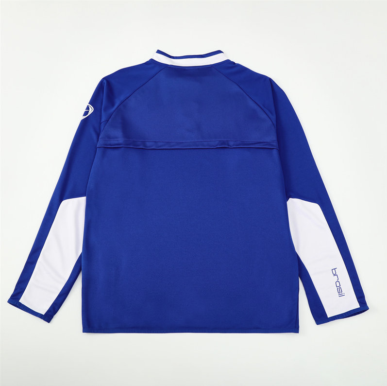 2002 Brazil blue training long sleeve Jersey S-XXL 