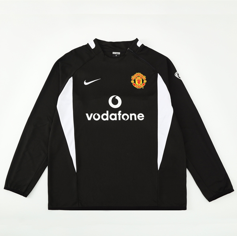 02/03 Manchester United M-U black training long sleeve Jersey S-XXL 