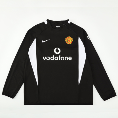 02/03 Manchester United M-U black training long sleeve Jersey S-XXL 