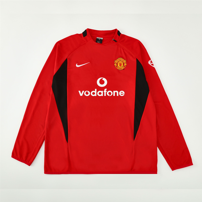 02/03 Manchester United M-U red training long sleeve Jersey S-XXL 