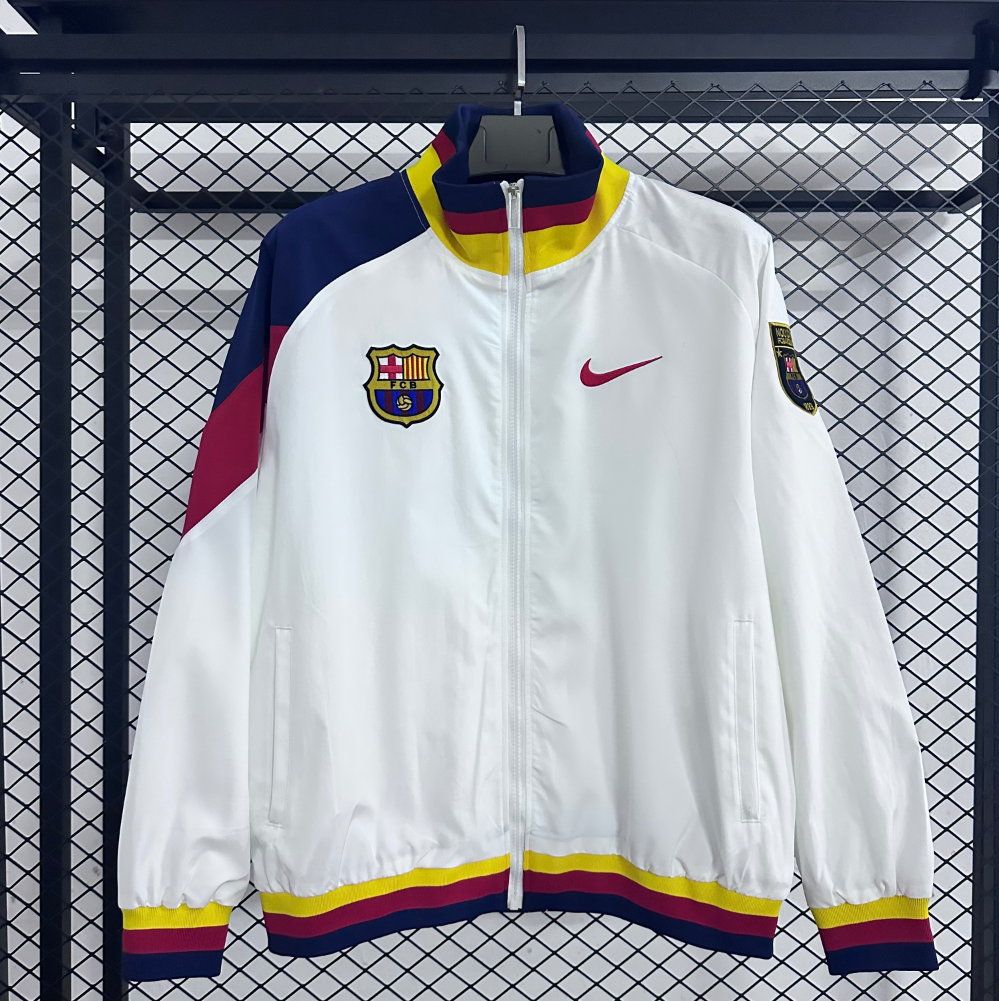 25/26 Windbreaker Barcelona training white Waterproof thickened version S-XXL