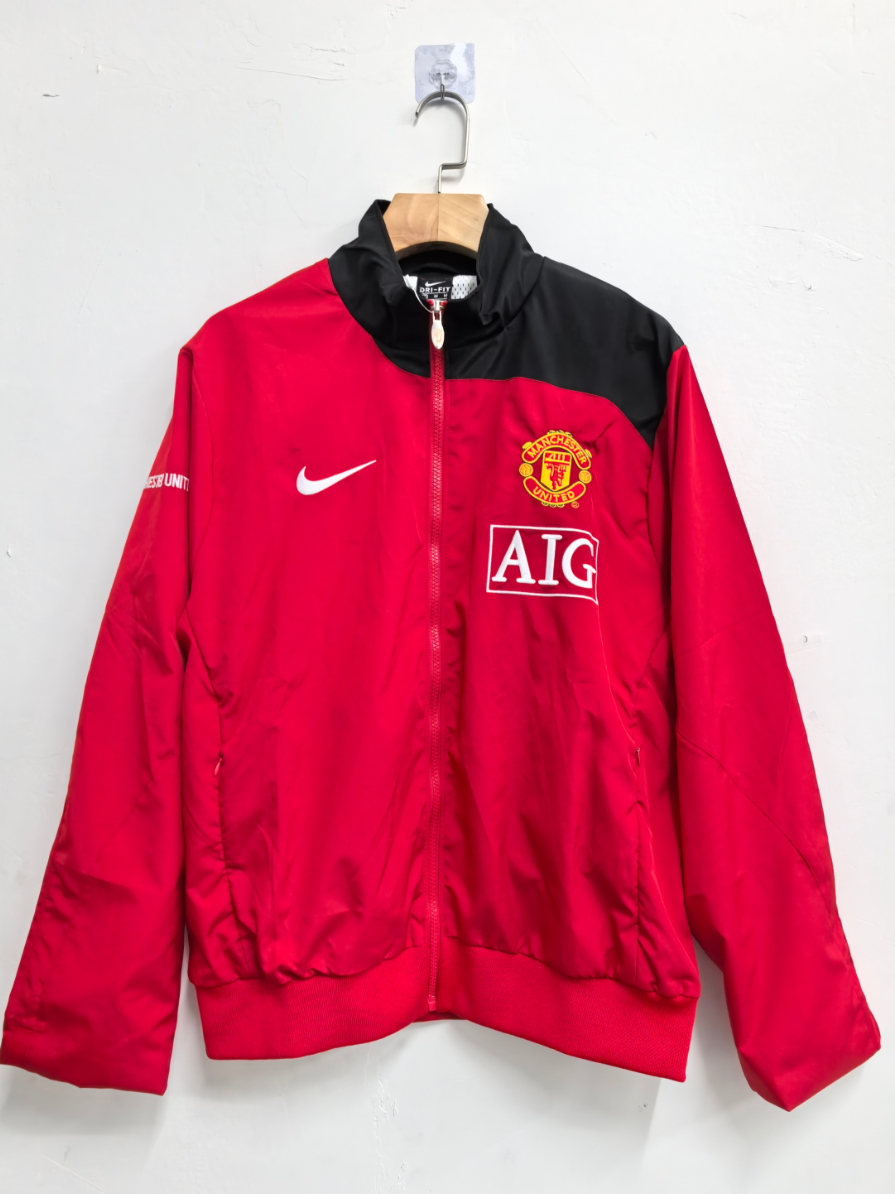 retro Windbreaker Manchester United M-U training Red Waterproof thickened version S-XXL