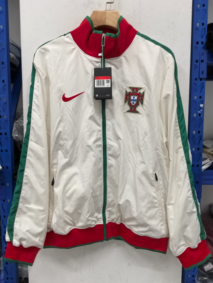 retro Windbreaker Portugal training white Waterproof thickened version S-XXL