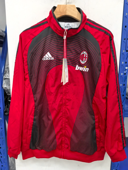 retro Windbreaker AC Milan training red Waterproof thickened version S-XXL
