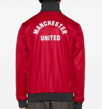 retro Manchester United M-U red Silicone waterproof thickened windbreak S-XXL