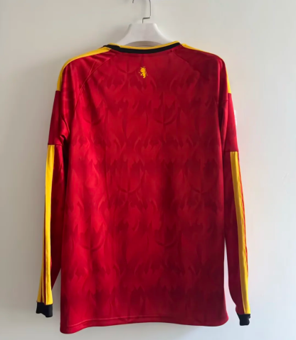 2026 Belgium home long sleeve Fan version size S-4XL