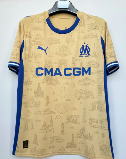 25/26 Olympique Marseille Special yellow Jersey S-4XL