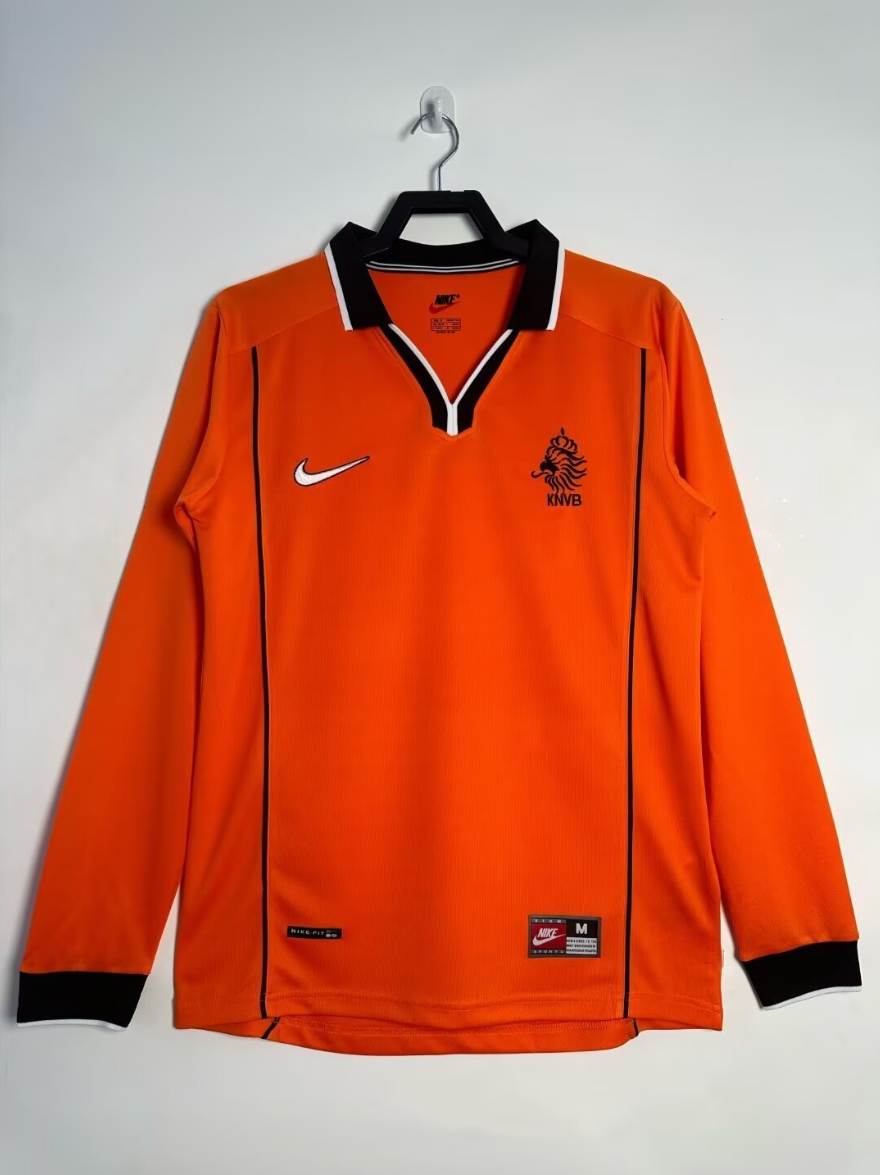 1998 Netherlands Home long sleeve Retro S-XXL