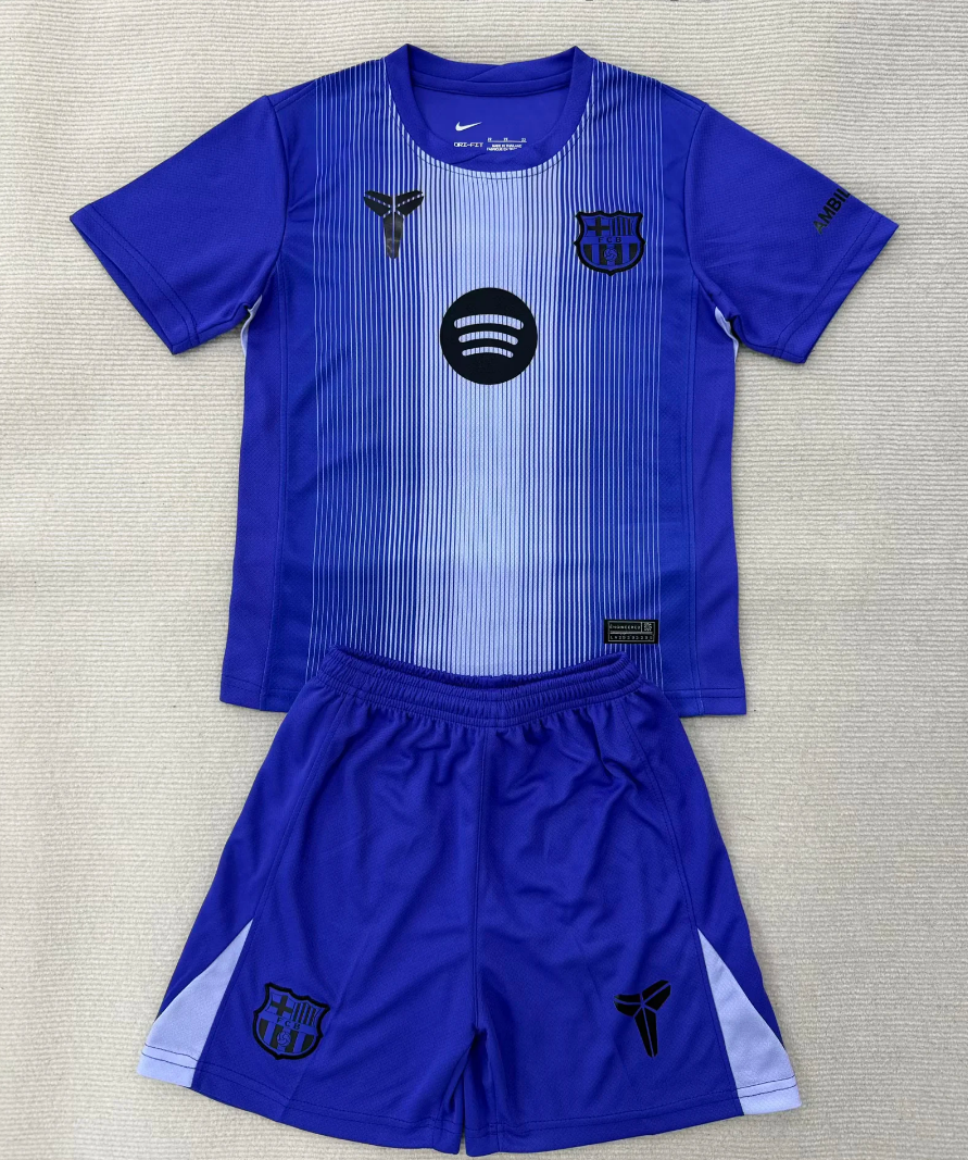 25/26 Barcelona goalkeeper Blue kids version Size 16-28