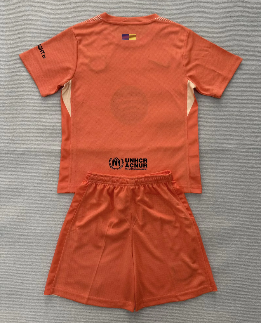 25/26 Barcelona goalkeeper Orange fan version suit S-XXL