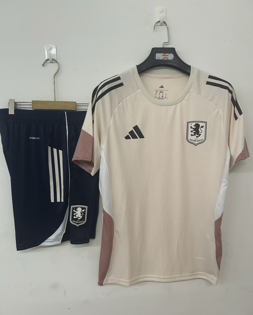 25/26 Aston Villa apricot training fan version suit S-XXL