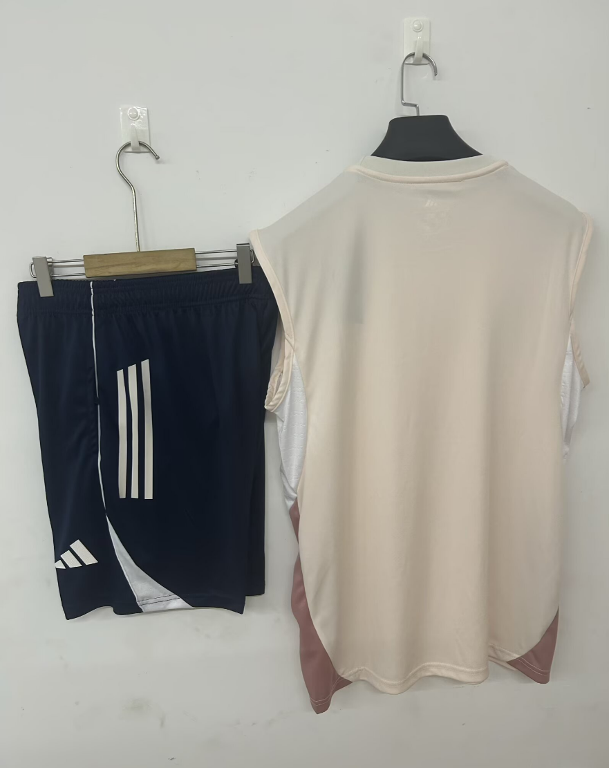 25/26 Aston Villa apricot training vest fan version suit S-XXL