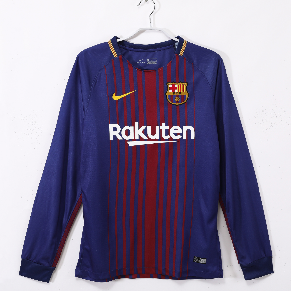 Retro 17-18 Barcelona long sleeve Home Size S-XXL