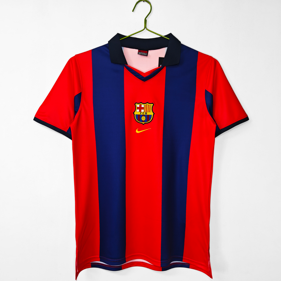 Retro 98-99 Barcelona Home with lapel Size S-XXL