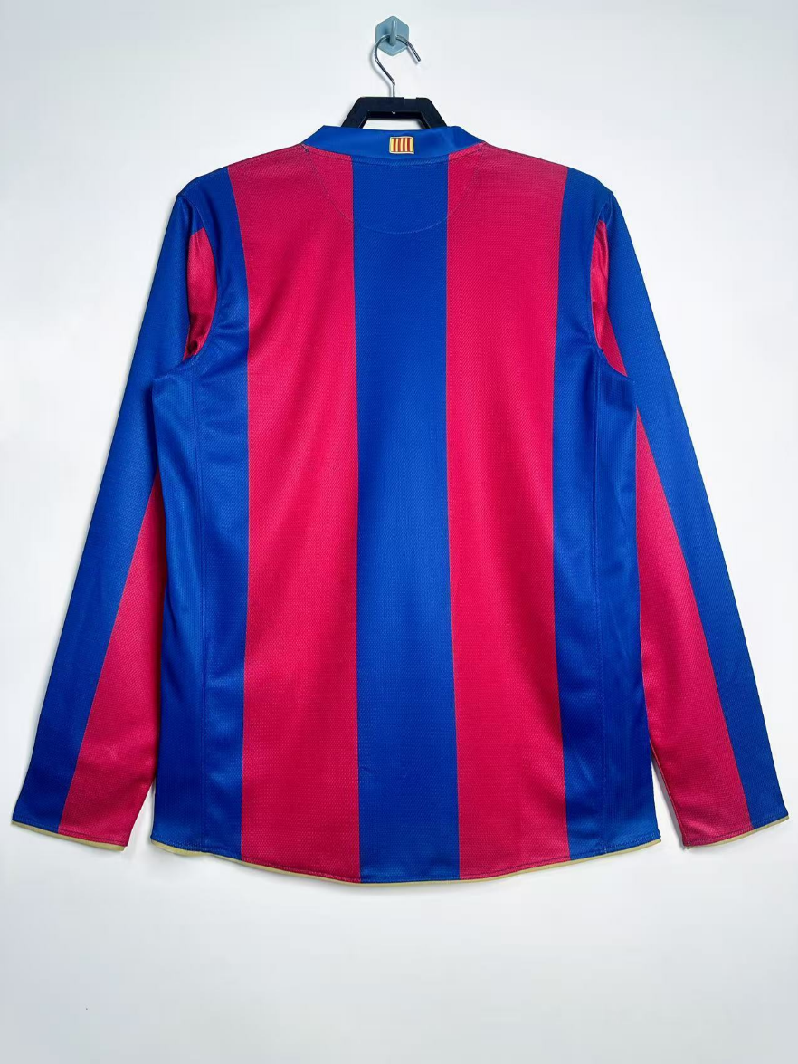 Retro 07/08 Barcelona long sleeve Home Size S-XXL