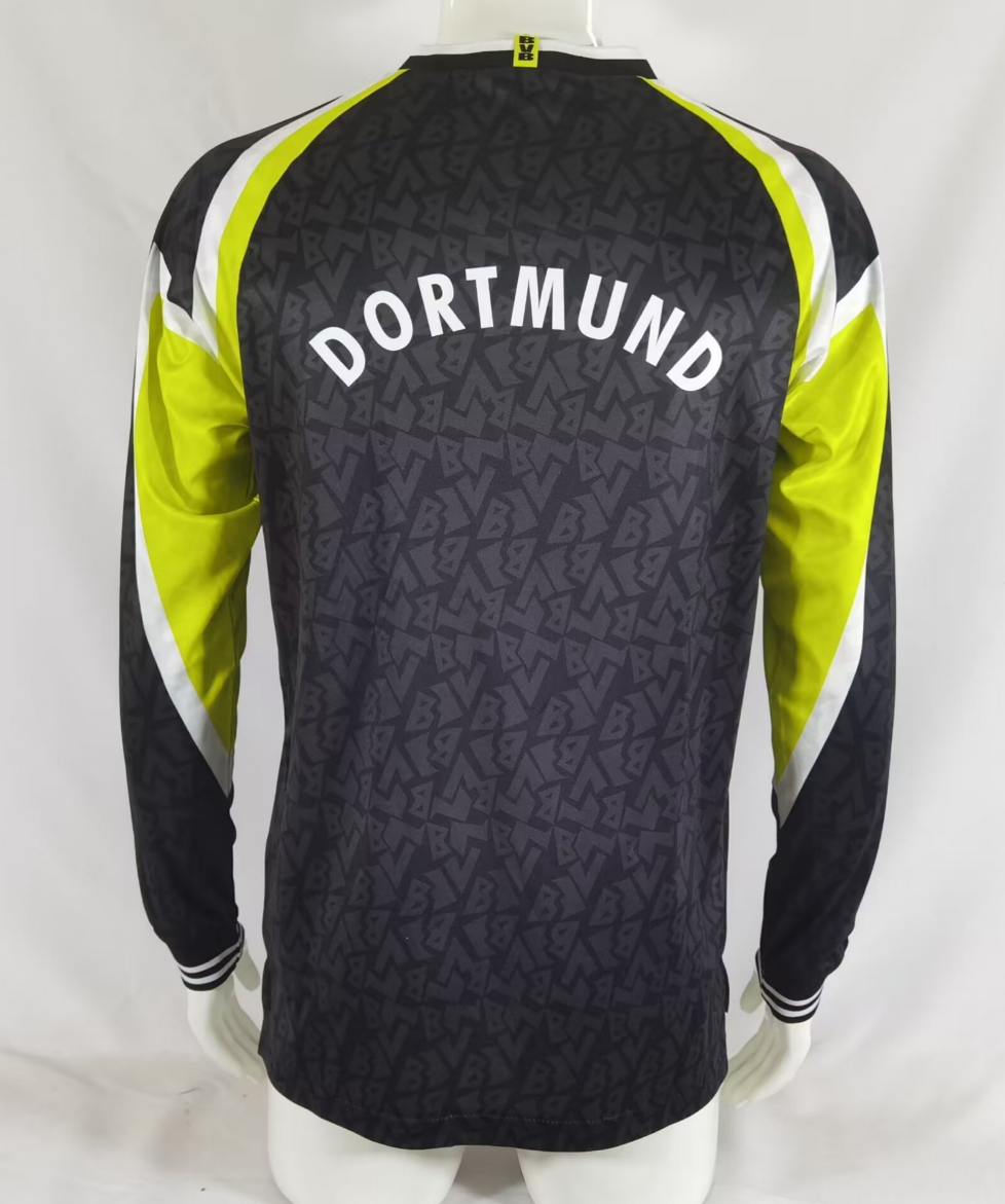 95/96 Dortmund away black long sleeve retro version S-XXL