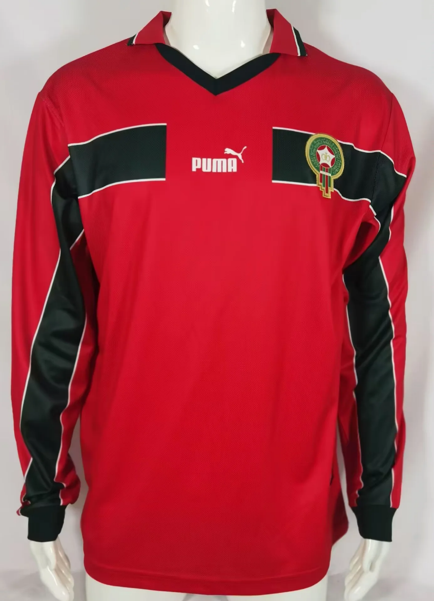 1998 Morocco away long sleeve retro version S-XXL