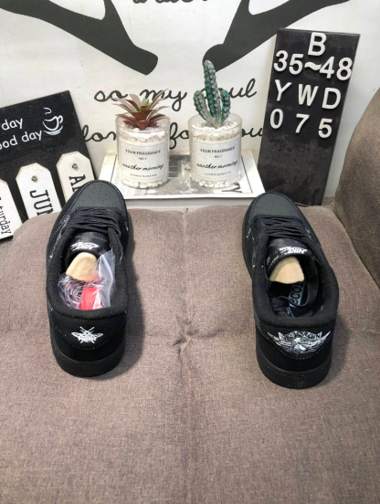 Nike Air Jordan 1 Low AJ1 black shoes size 39-45