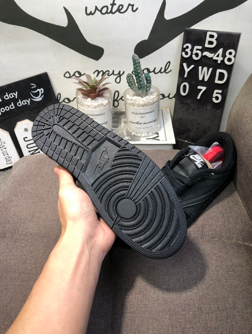 Nike Air Jordan 1 Low AJ1 black shoes size 39-45