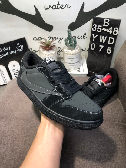 Nike Air Jordan 1 Low AJ1 black shoes size 39-45