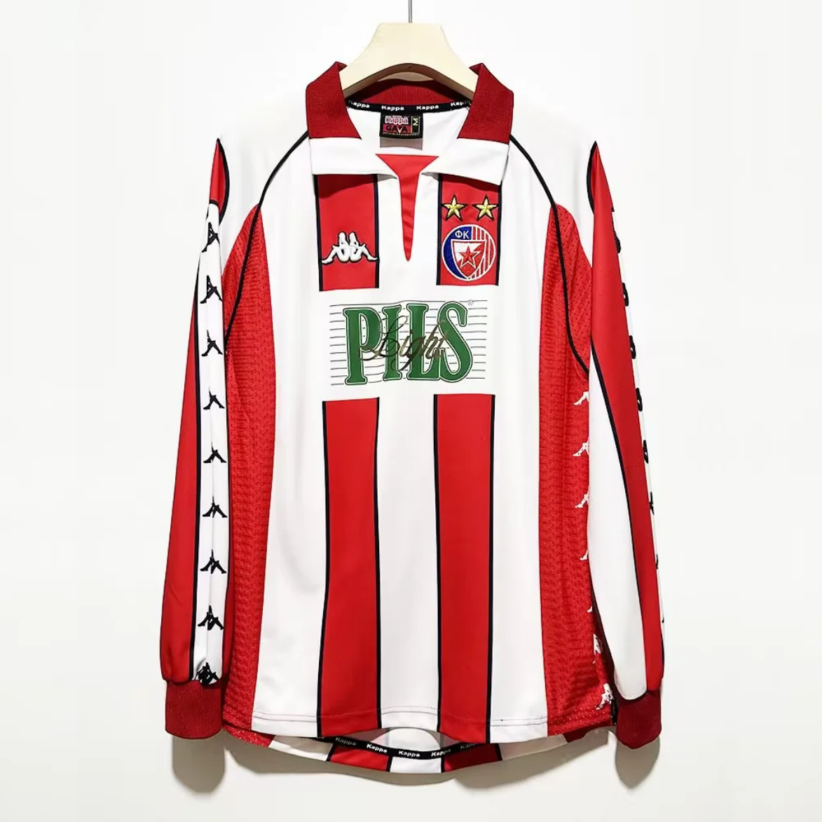 99/01 Red Star Belgrade Crvena Zvezda home long sleeve retro version S-XXL