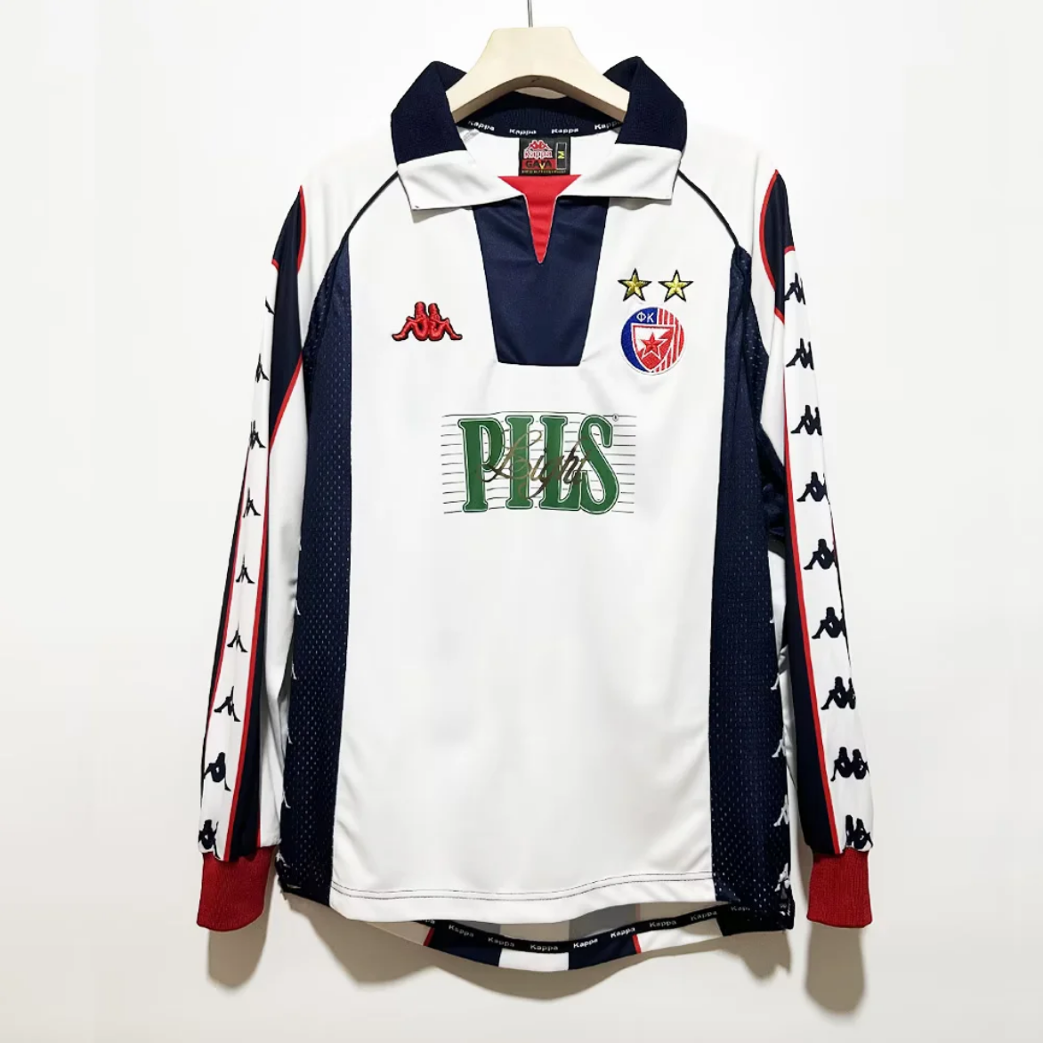 99/01 Red Star Belgrade Crvena Zvezda away long sleeve retro version S-XXL