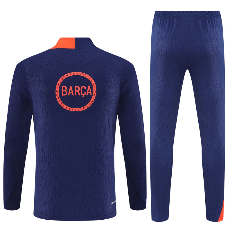 25/26 Barcelona royal blue Half-Zip Jacket Suit