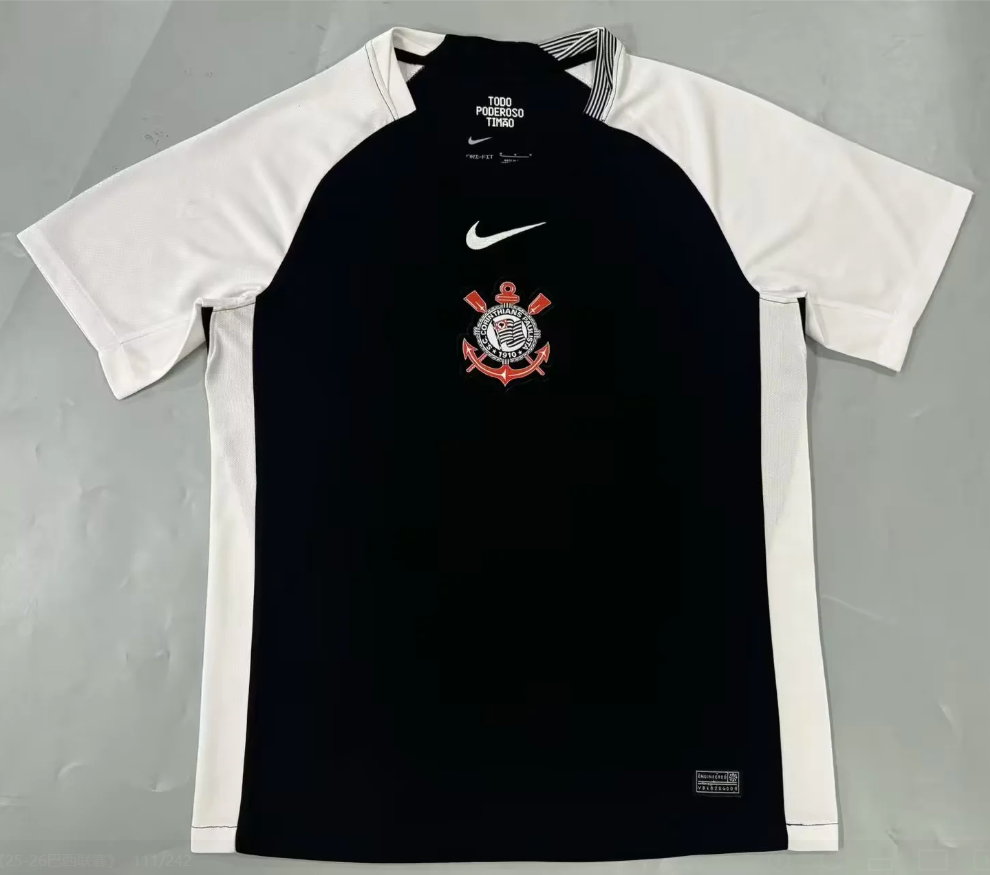25/26 Corinthians away fan version Jersey S-4XL