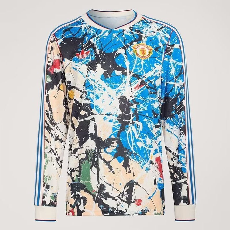 25/26 Manchester United M-U Stone Rose special long sleeve fan Version S-4XL