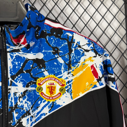 25/26 Manchester United M-U Stone Rose version waterproof thickened windbreak S-XXL
