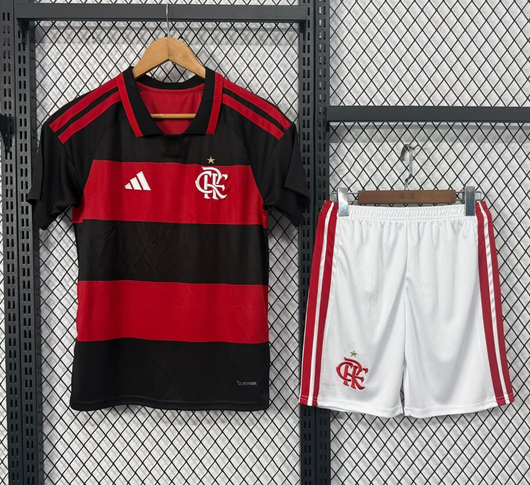 26/27 Flamengo home kids fan version size 16-28