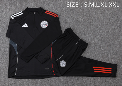 25/26 JAJX Black Half-Zip Jacket Suit