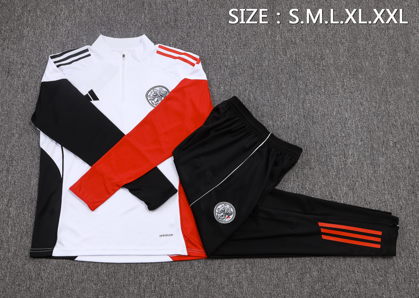 25/26 JAJX White Half-Zip Jacket Suit