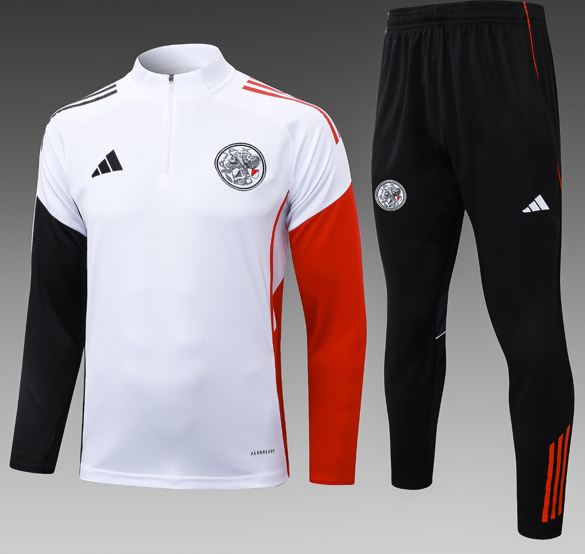 25/26 JAJX White Half-Zip Jacket Suit