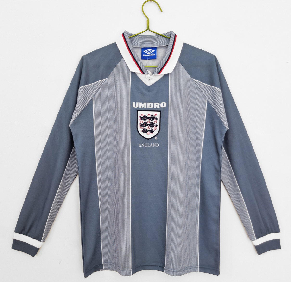 1996 England away long sleeve retro version S-XXL