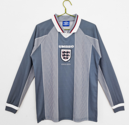 1996 England away long sleeve retro version S-XXL