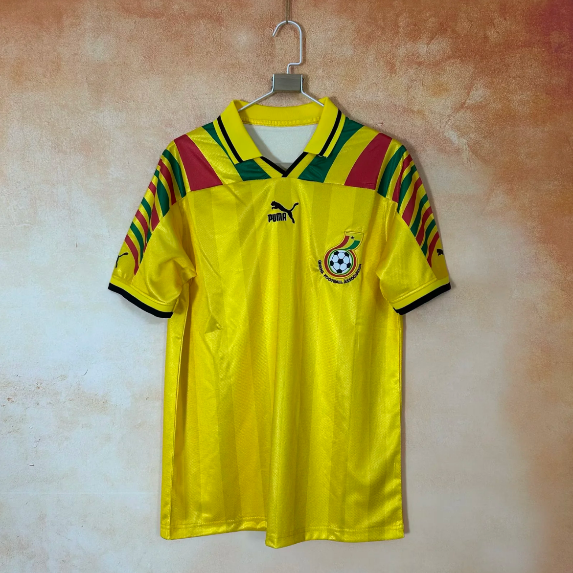 2026 Ghana yellow Polo fan version S-XXL