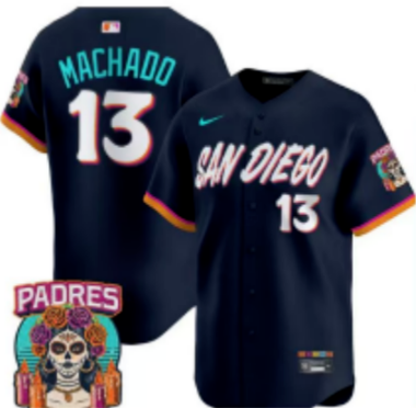 2025 MLB San Diego Padres Black S-3XL