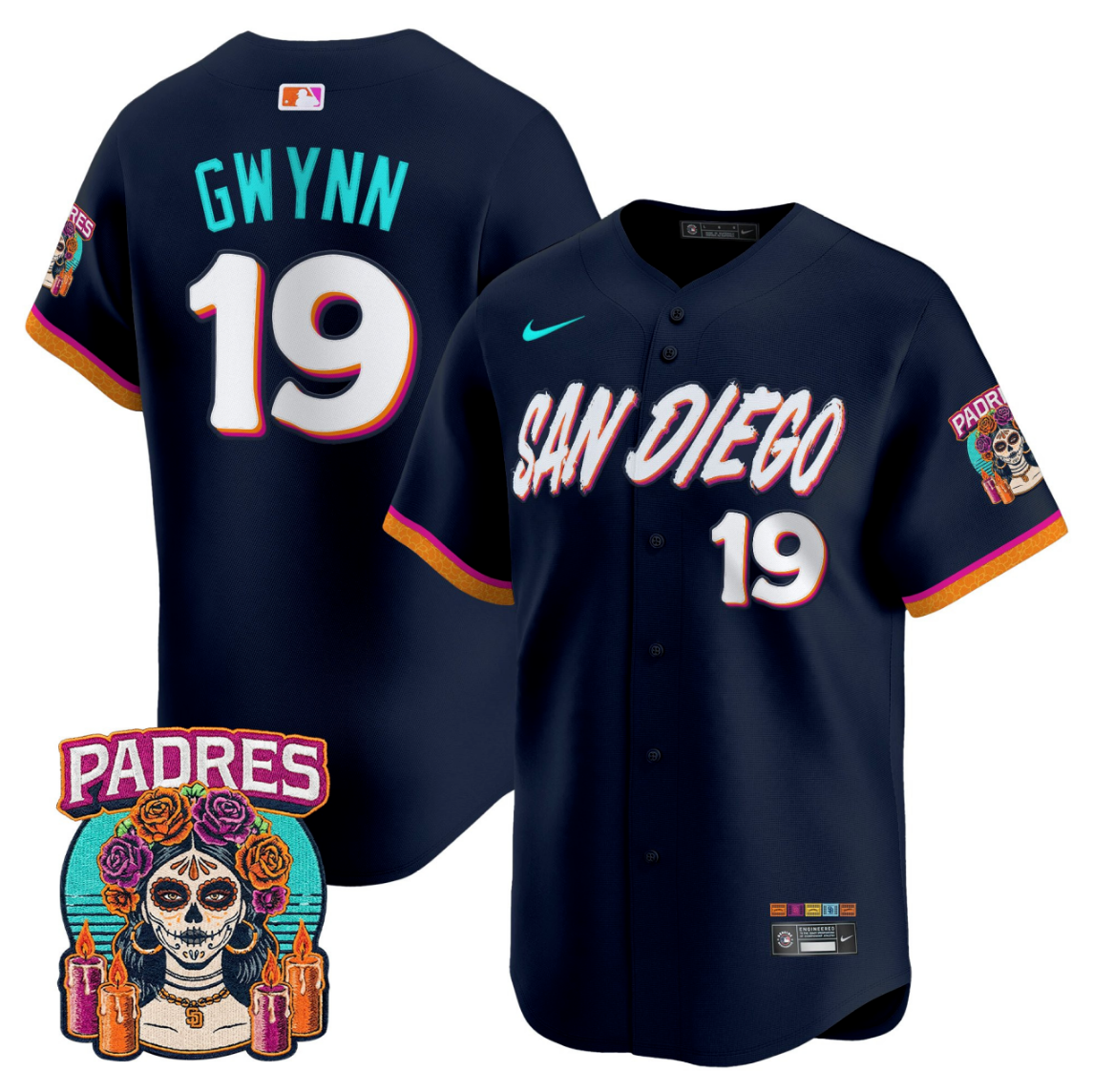 2025 MLB San Diego Padres Black S-3XL
