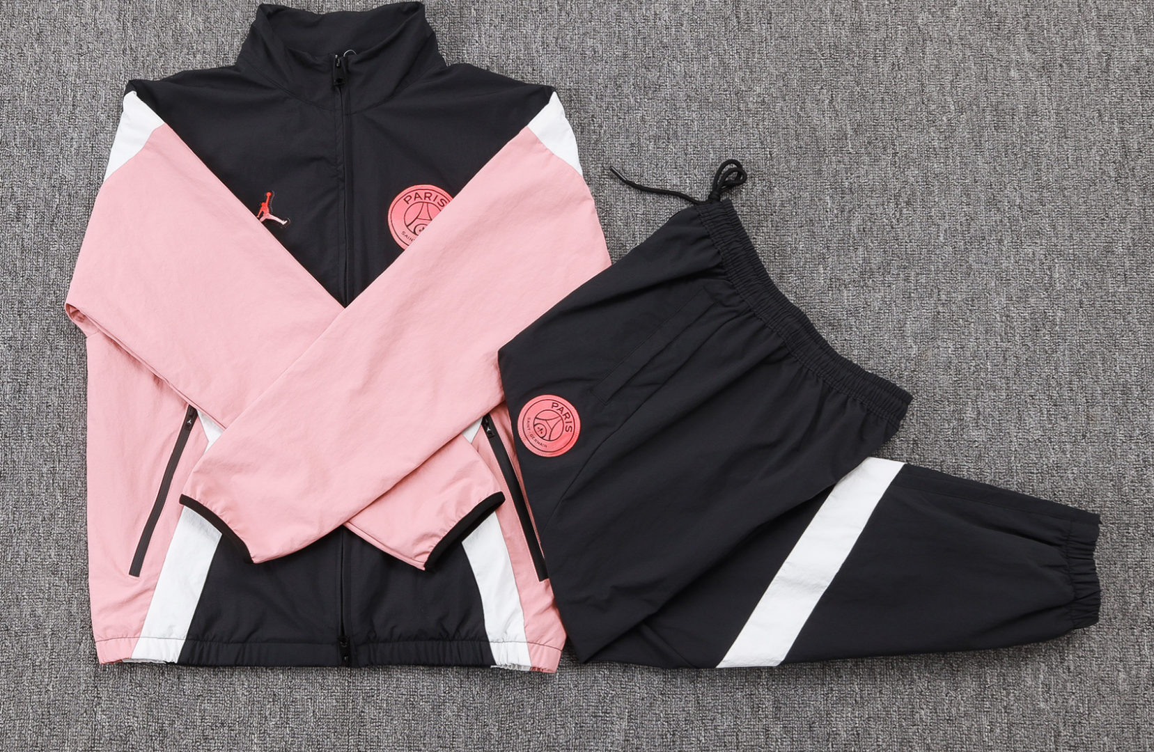25/26 Paris Saint-Germain PSG Black Jordan woven fabric full-zip jacket version 