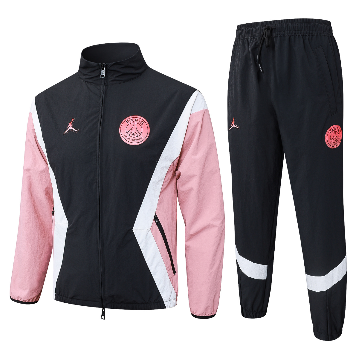 25/26 Paris Saint-Germain PSG Black Jordan woven fabric full-zip jacket version 