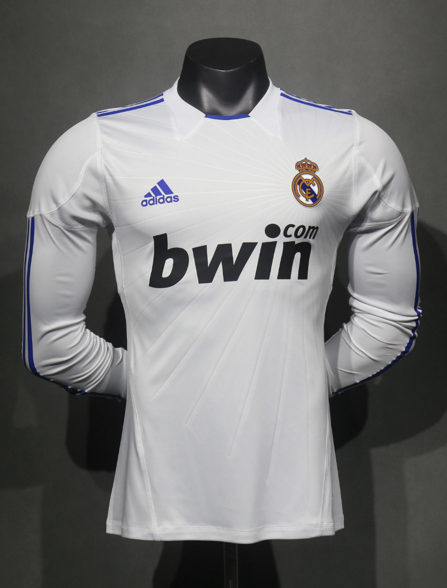 Retro 10-11 re@l Medrid Home long sleeve player version Size S-XXL