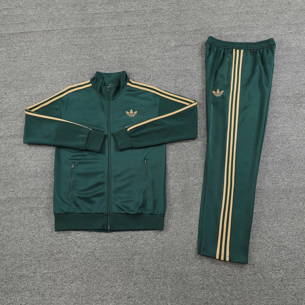 25/26 Adidas green full-zip A version Jacket Suit 