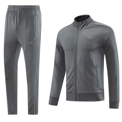 25/26 Adidas grey full-zip A version Jacket Suit 