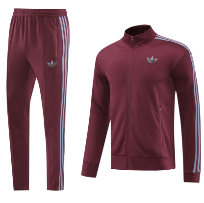 25/26 Adidas red full-zip A version Jacket Suit 