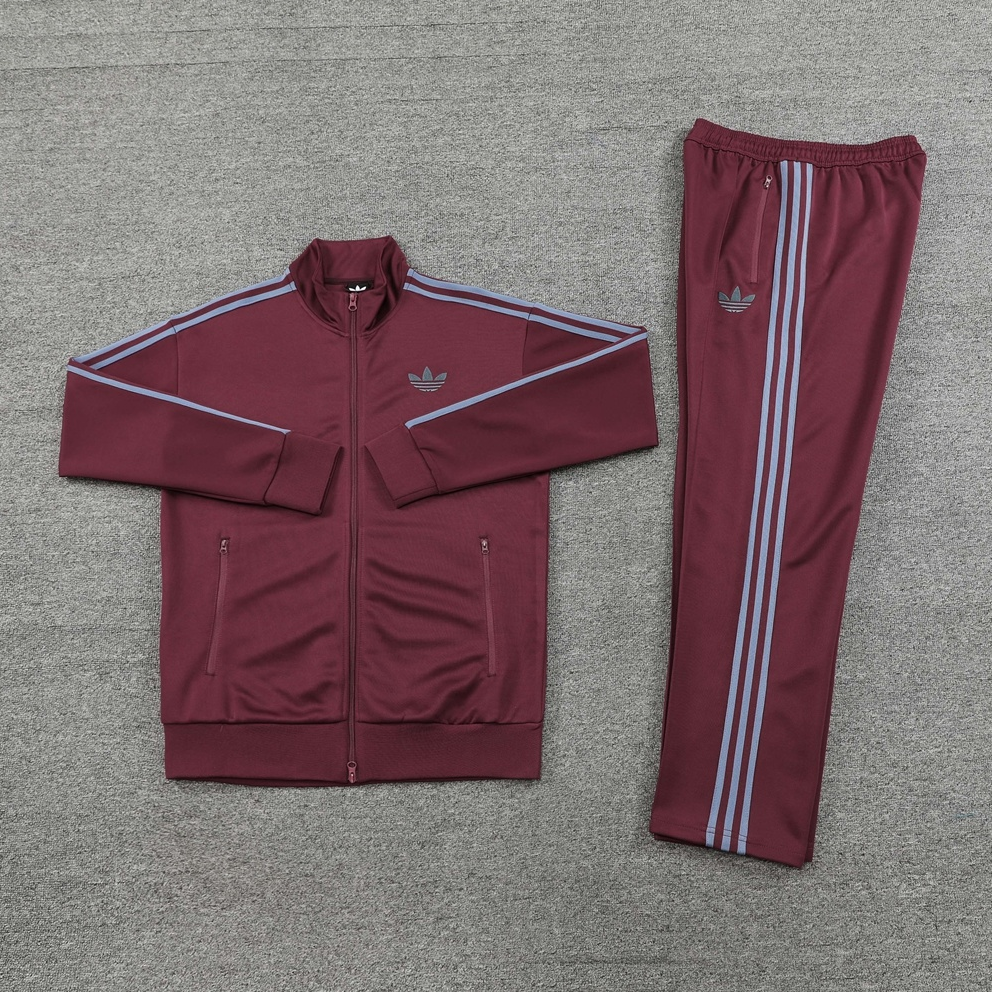 25/26 Adidas red full-zip A version Jacket Suit 
