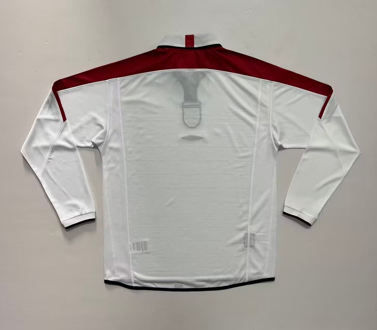 2004 England home long sleeve retro version S-XXL